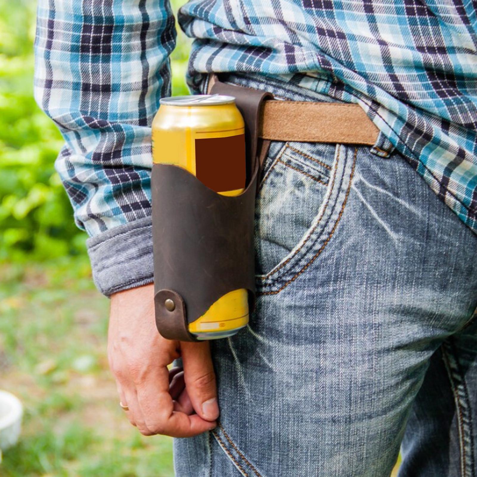 Hydration Pack Outdoor - Skórzana torba na butelkę piwa do