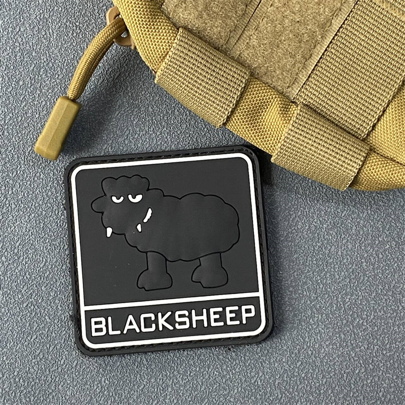 Urban Backpack Tactical - Czarna naszywka owcza Zabawna taktyczna odznaka