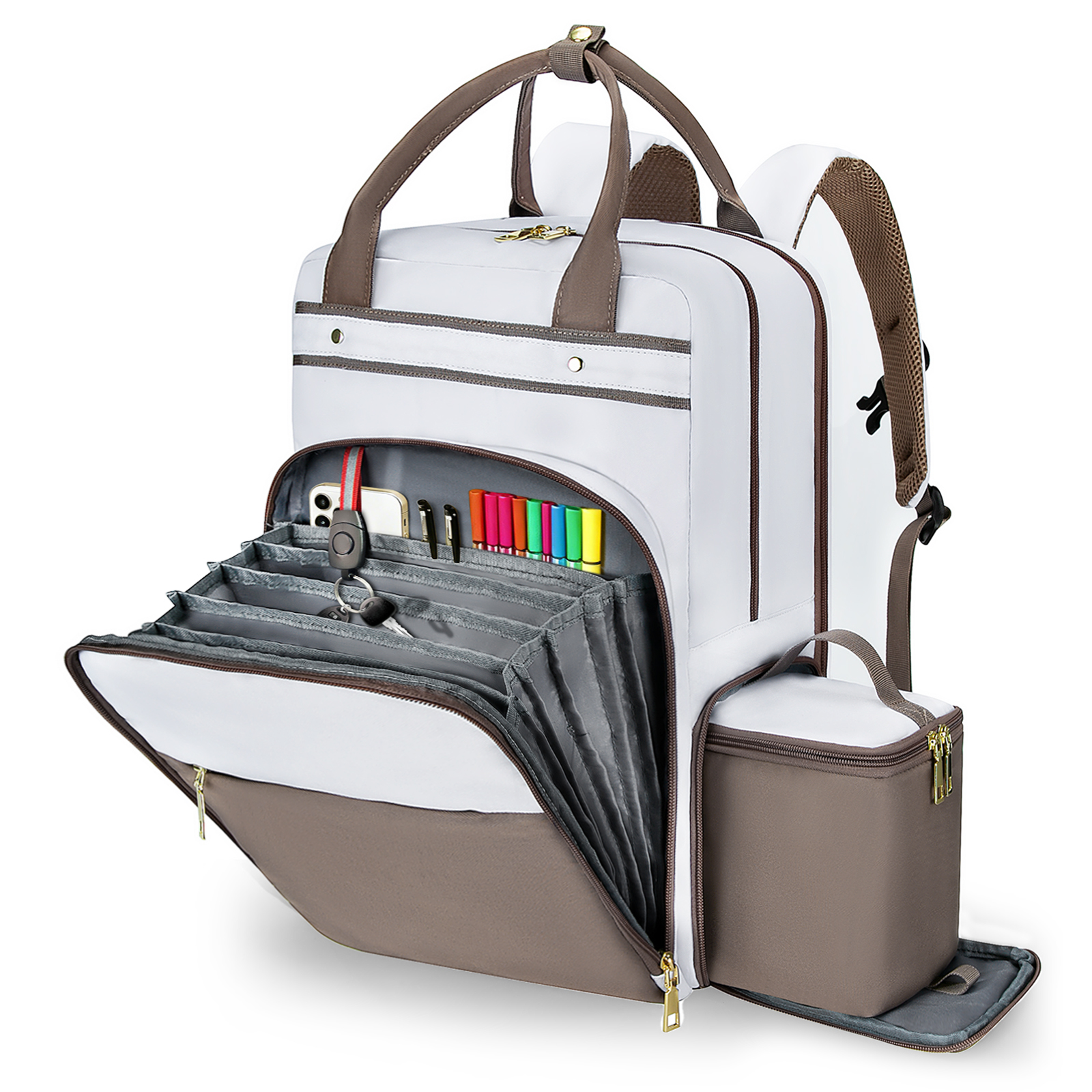 Laptop Backpack 15.6 - Plecak nauczycielski z torbą na lunch,