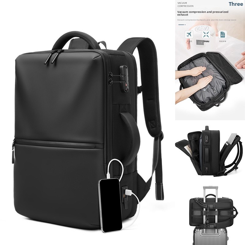 Business Backpack Brief - Wielofunkcyjny męski plecak kompresyjny z możliwością
