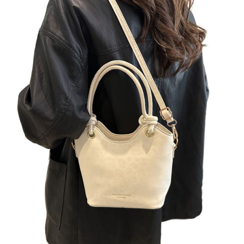 Leather Backpack Vintage - Przenośne torby na ramię typu bucket