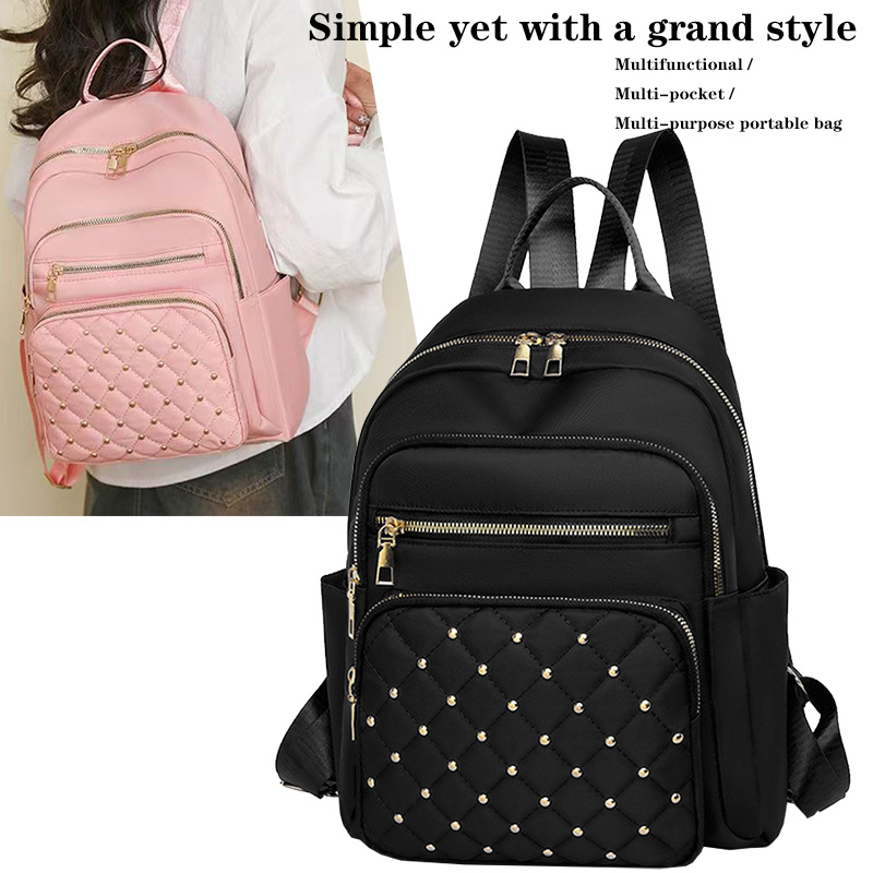 Canvas Backpack Casual - Plecak damski z miękkiej tkaniny do