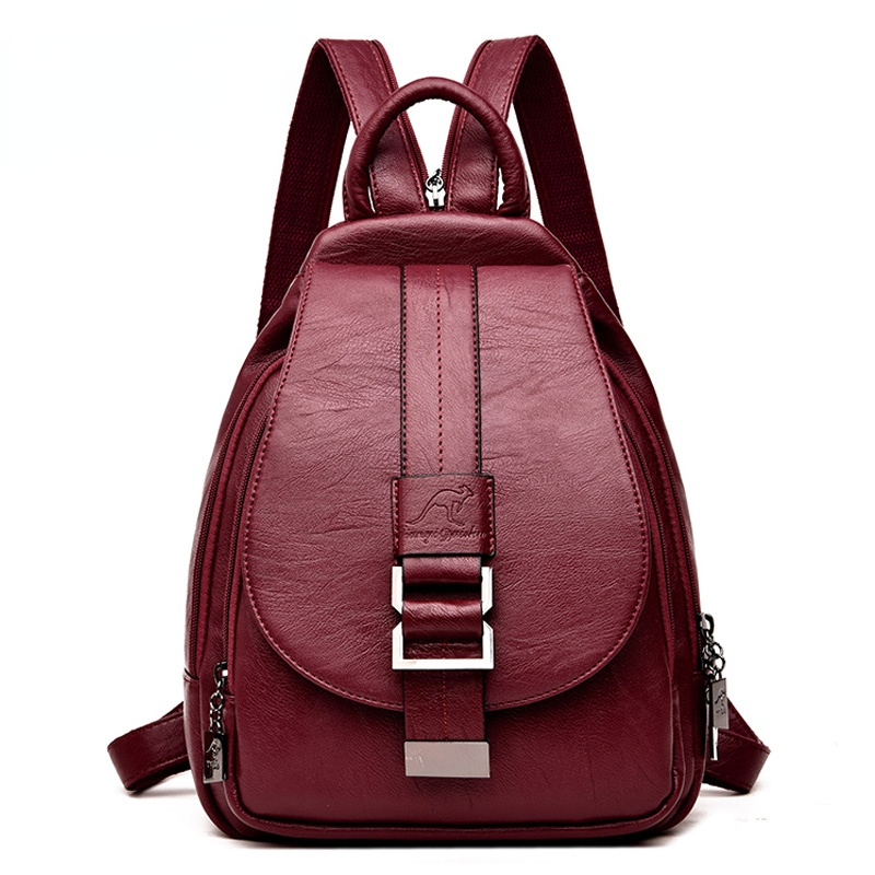 School Backpack Teen - Designerskie plecaki skórzane, damskie, plecak szkolny