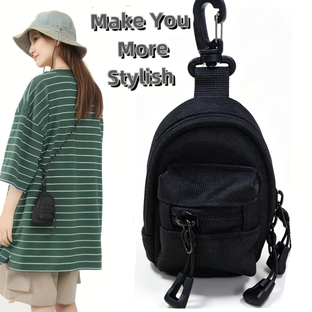 Mini Backpack Purse - Męski karabińczyk, etui na klucze do