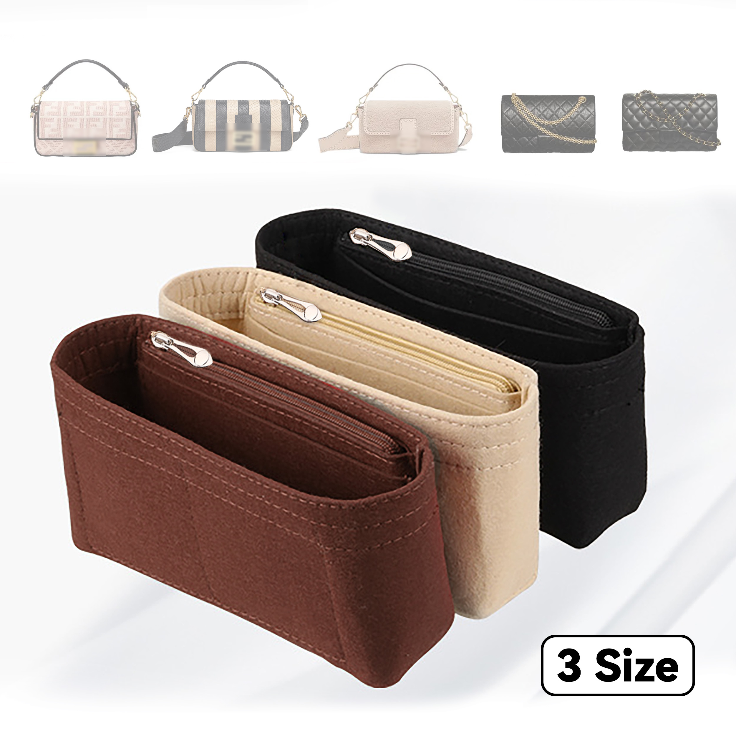 Backpack Insert Organizer - Organizer do torebki z filcu, organizery