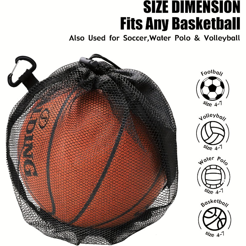 Drawstring Gym Bag - Kompaktowa, przenośna siatkowa torba na piłkę