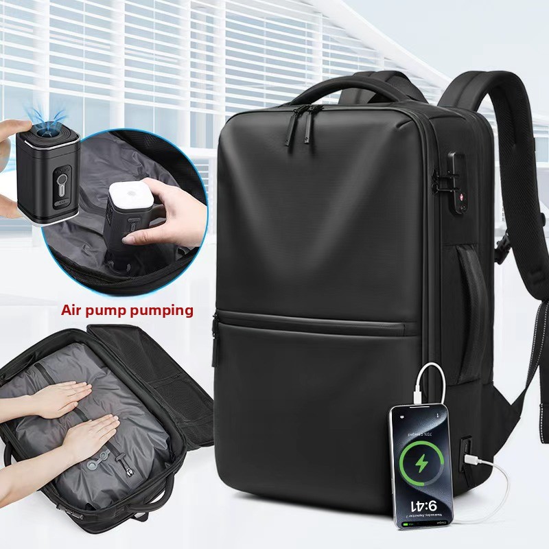Business Backpack Brief - Wodoodporny, rozszerzalny plecak podróżny dla mężczyzn,