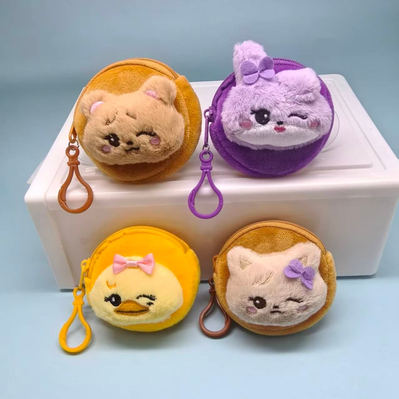 Mini Backpack Purse - Uroczy Kpop Kokarda Kaczka Kot Królik