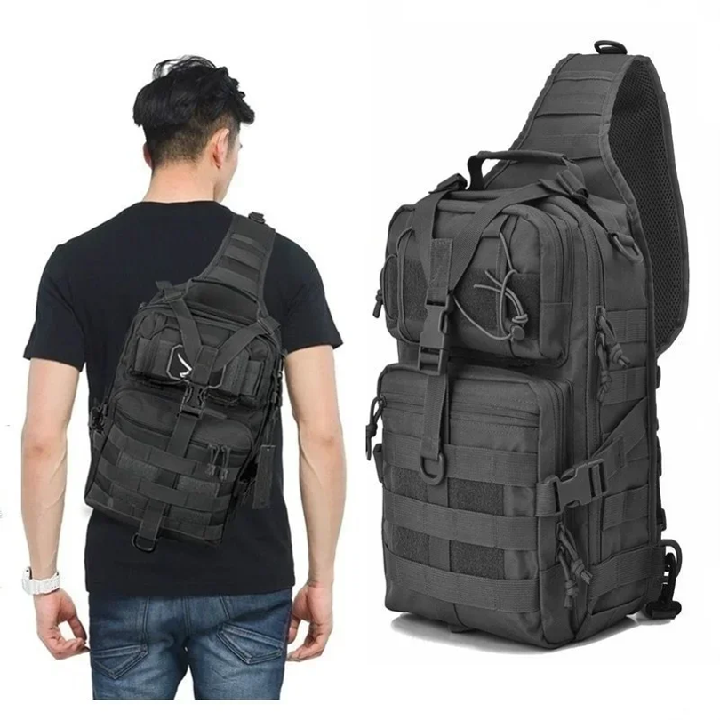 Rucksack Military Style - Taktyczny plecak sznurowany, wodoodporny plecak na