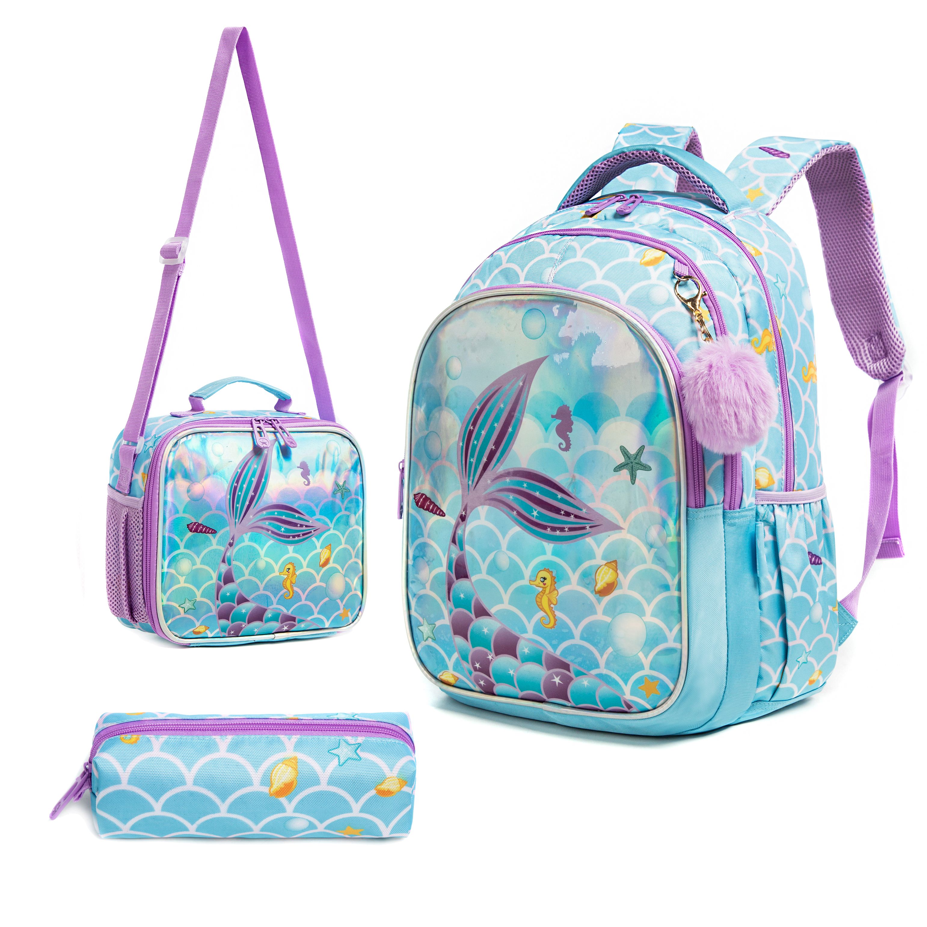 School Backpack Teen - Meetbelify Śliczne niebieskie plecaki o kroju