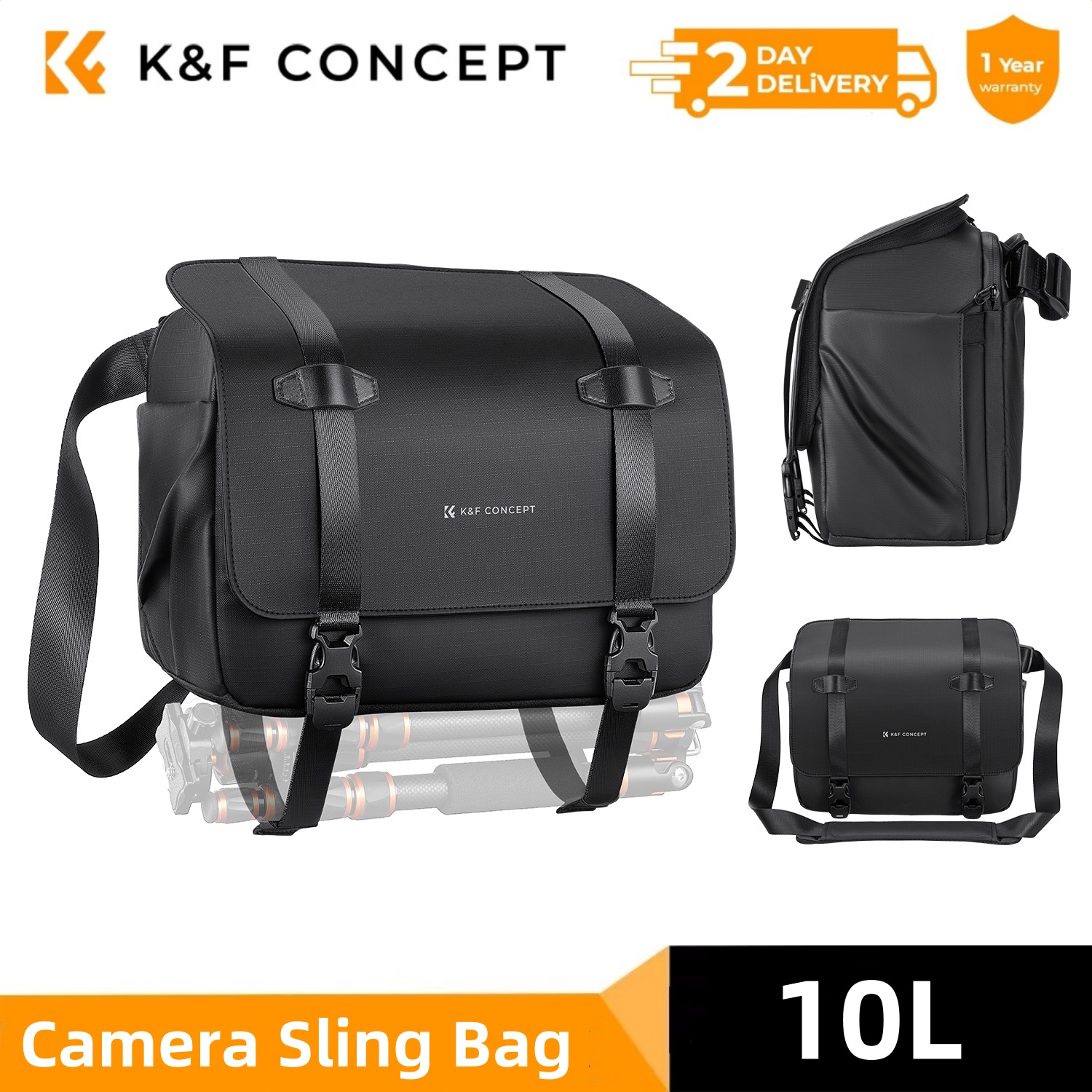 Sling Backpack Shoulder - Torba fotograficzna K&F CONCEPT 10L, torba