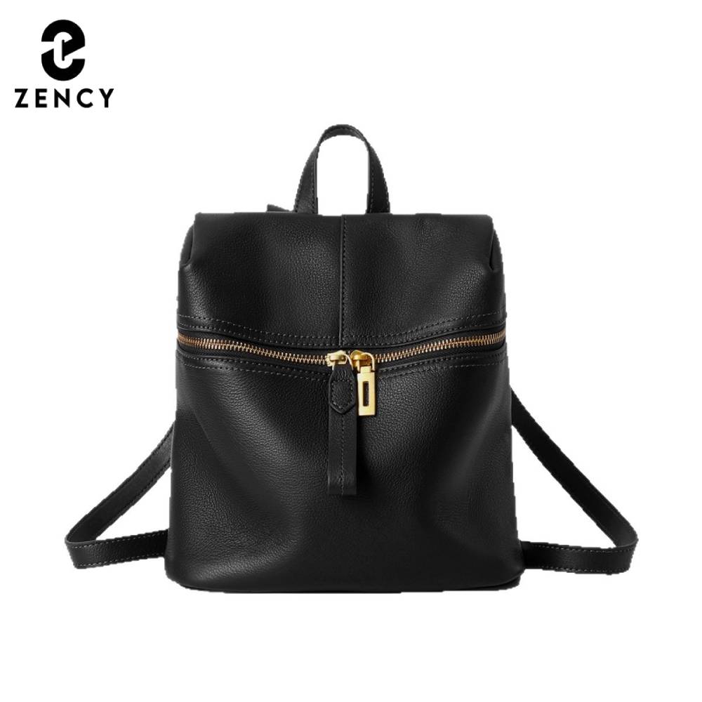 Leather Backpack Vintage - Plecak damski Zency z prawdziwej skóry,