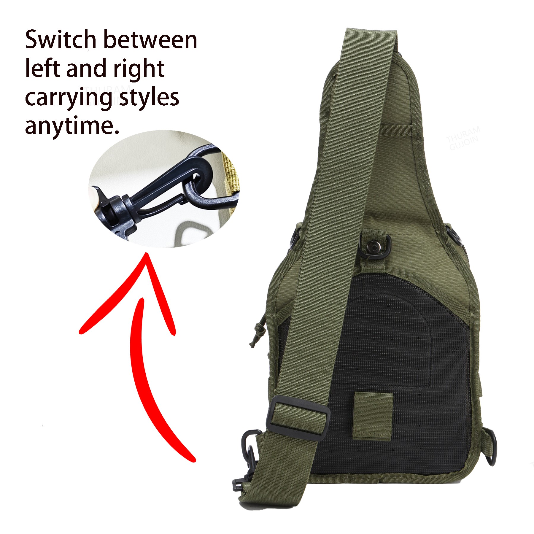 THURAM Outdoor Tactical Bag Ba – Sling Backpack Shoulder recenzja i cena