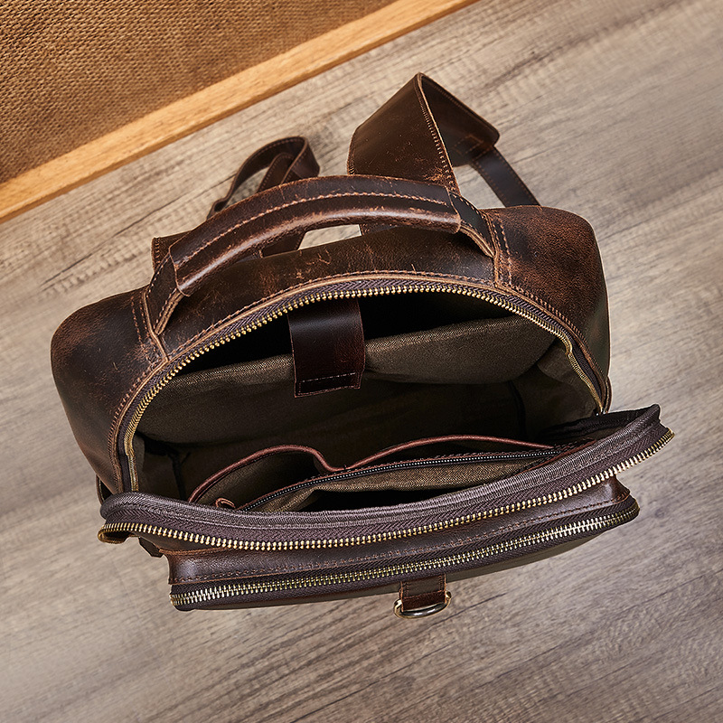 Męski plecak na laptopa z wosk – Leather Backpack Vintage recenzja i cena
