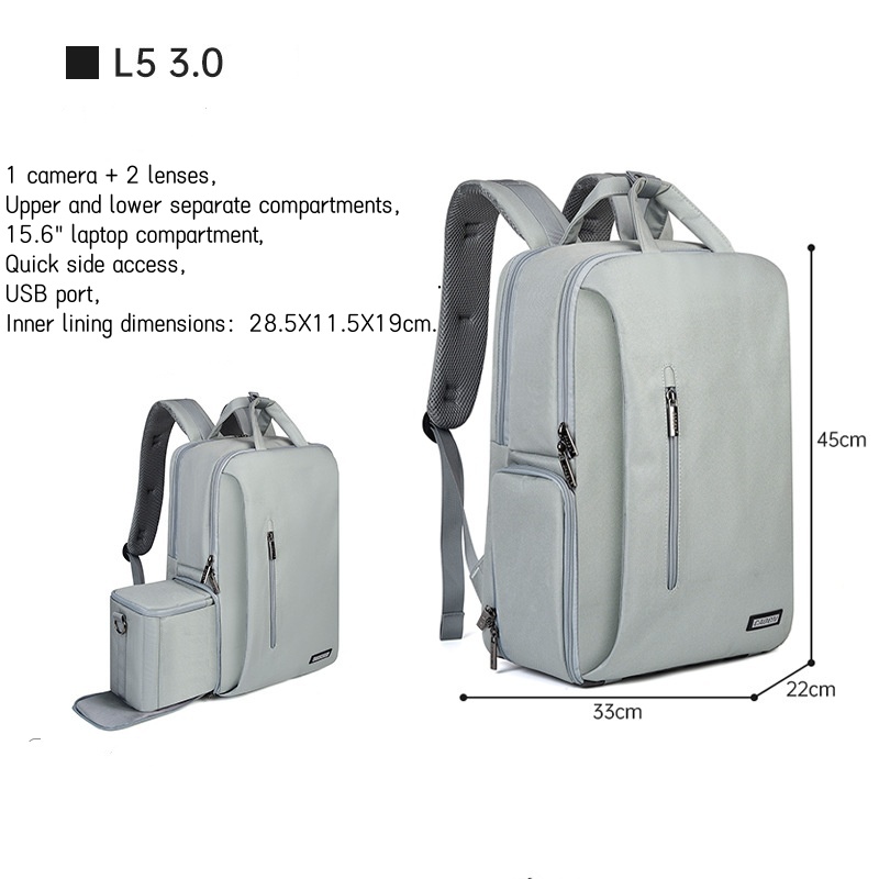Duży plecak na aparat fotograf – Laptop Backpack 15.6 recenzja i cena