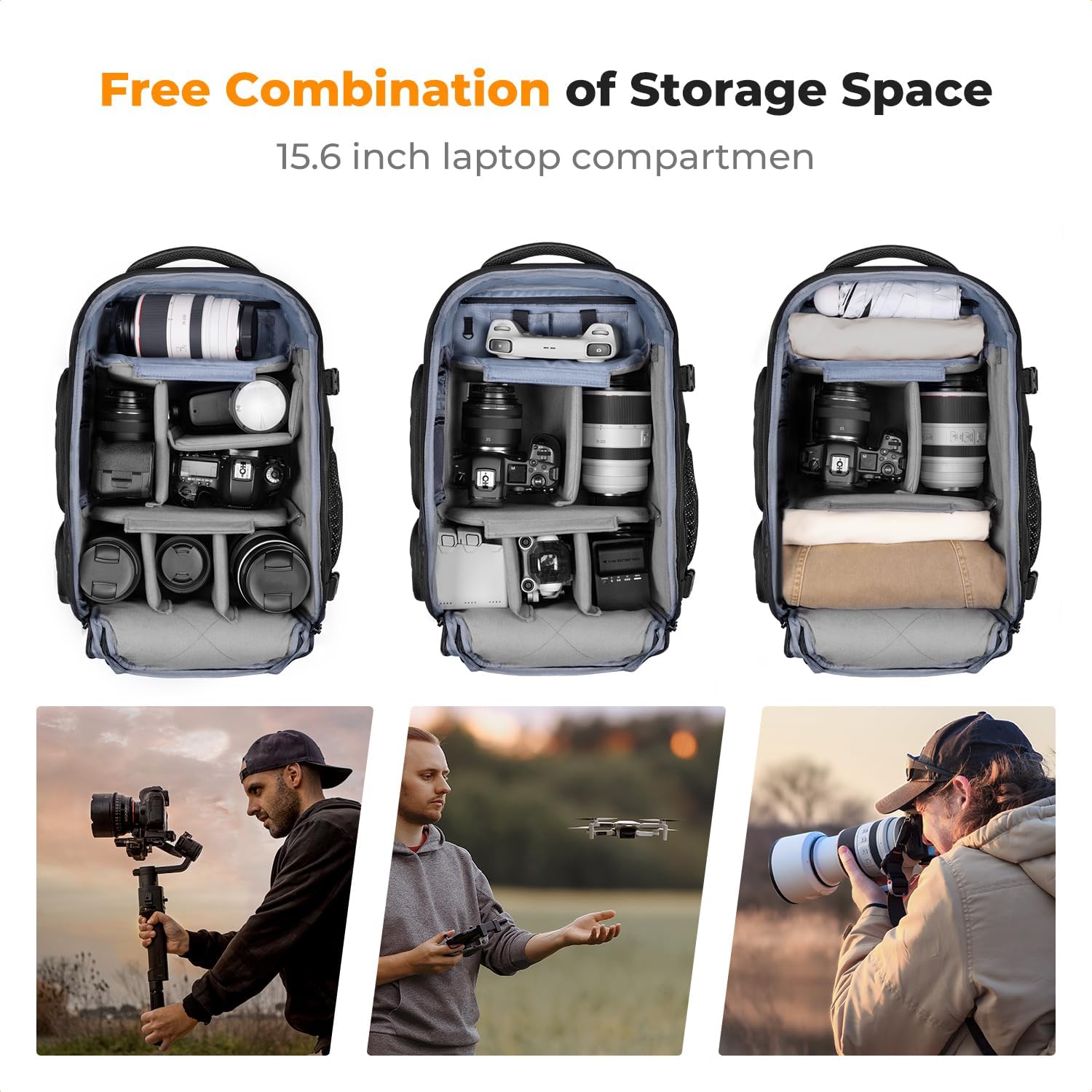 Plecak fotograficzny K&F CONCE – Laptop Backpack 15.6 recenzja i cena