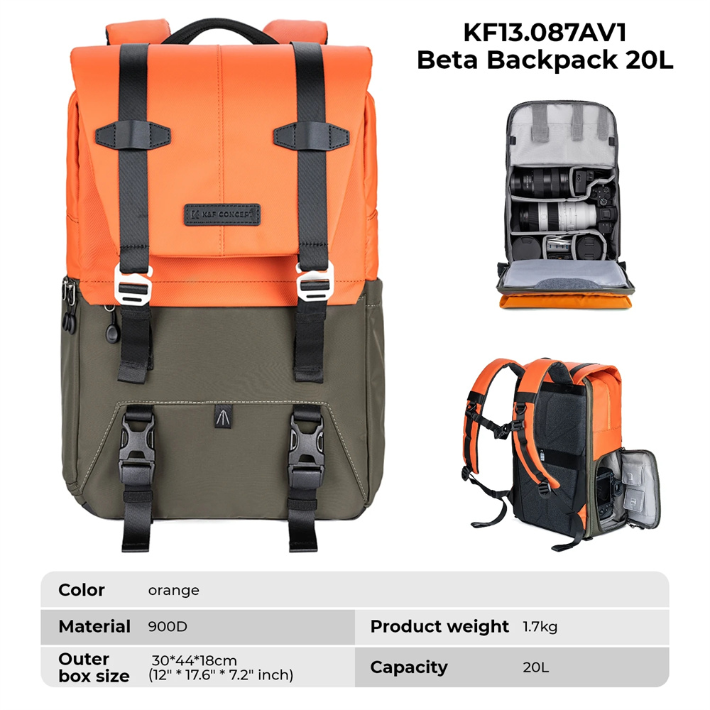 Plecak fotograficzny K&F CONCE – Laptop Backpack 15.6 recenzja i cena