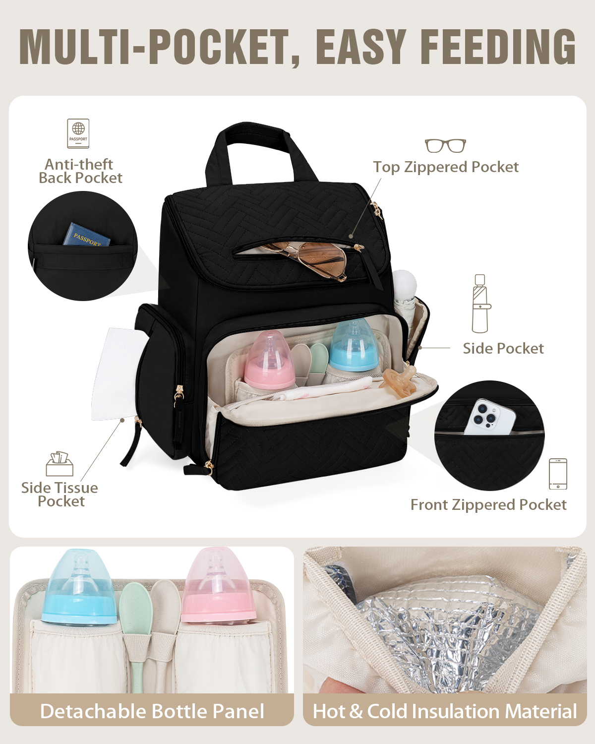 Wodoodporny plecak na pieluchy – Backpack Diaper Bag recenzja i cena