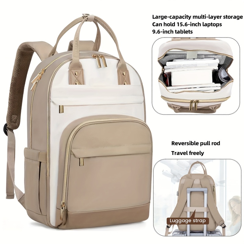 Damski wielokolorowy plecak z  – Canvas Backpack Casual recenzja i cena