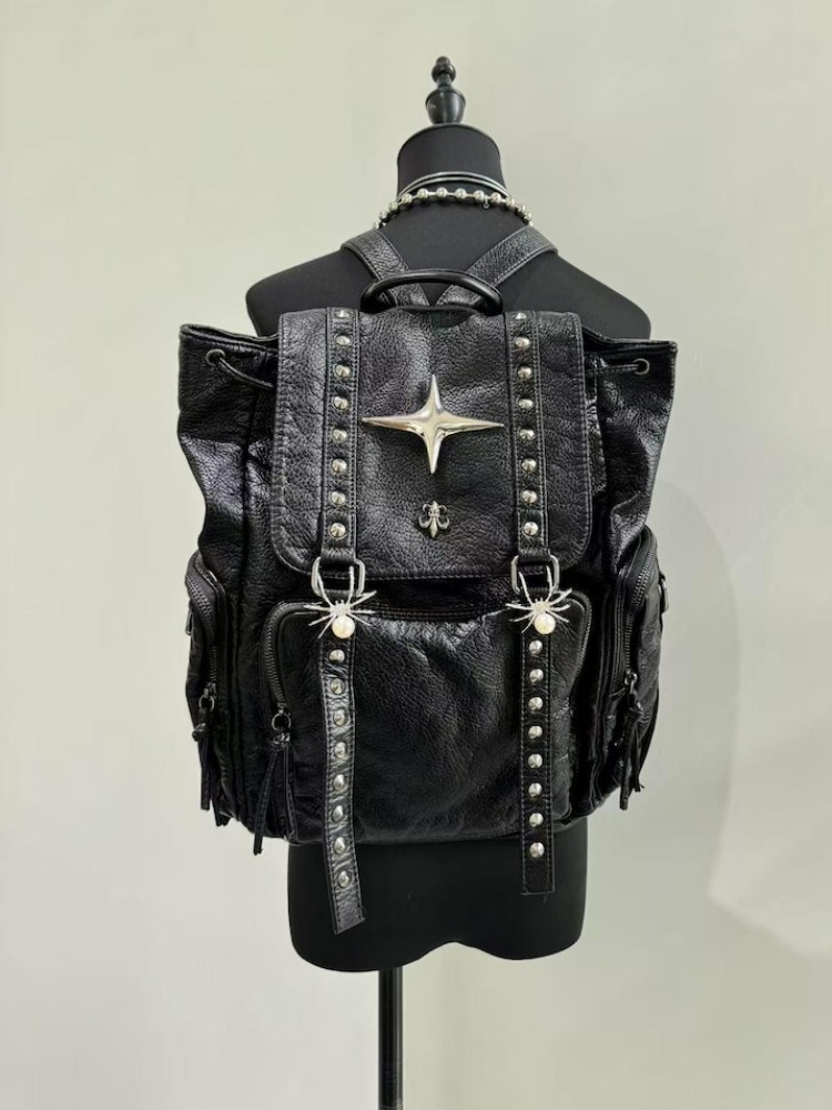 Gotycka Punkowa Torba na Ramię – Leather Backpack Vintage recenzja i cena
