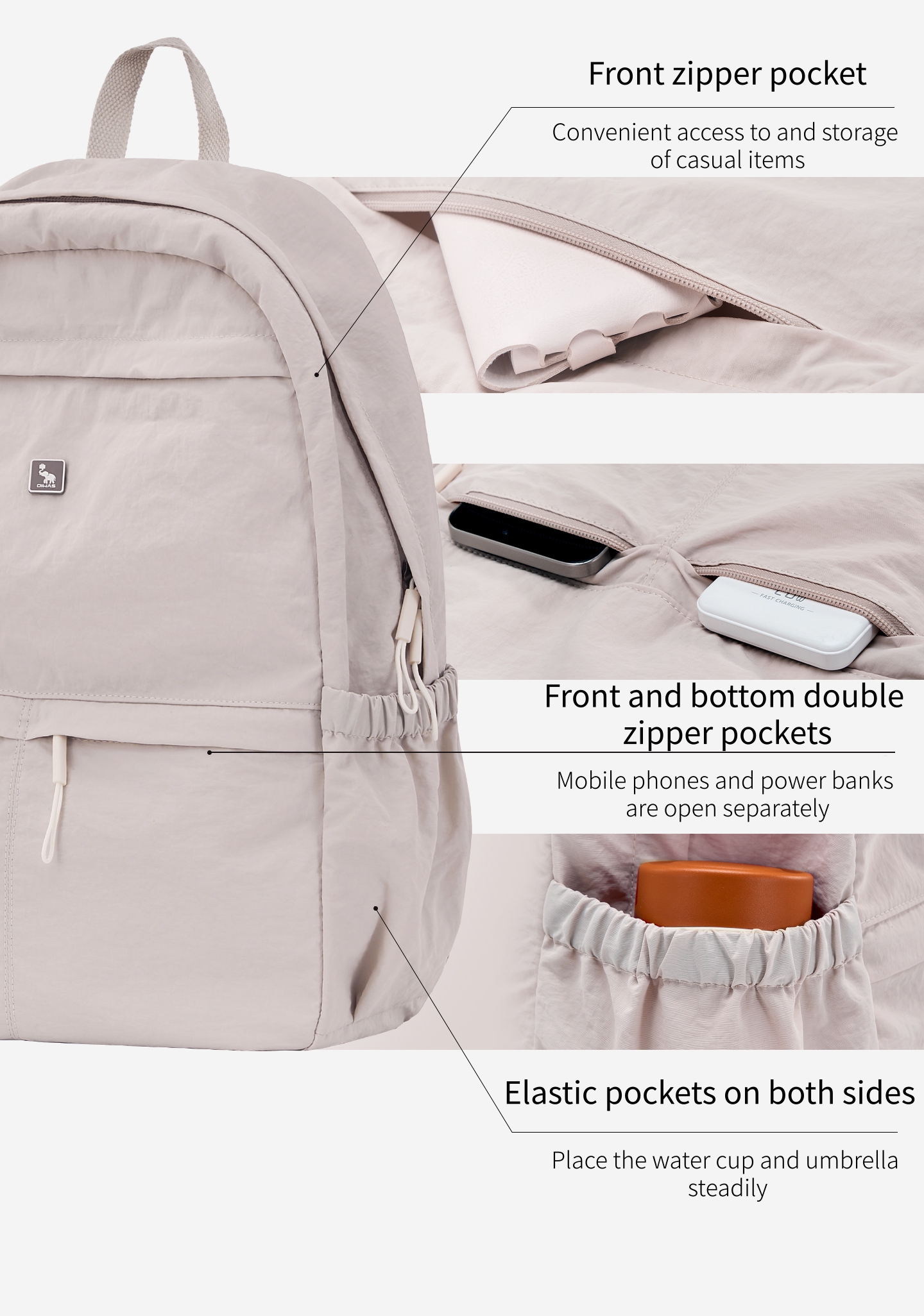 OIWAS Ultralekki i stylowy ple – Canvas Backpack Casual recenzja i cena