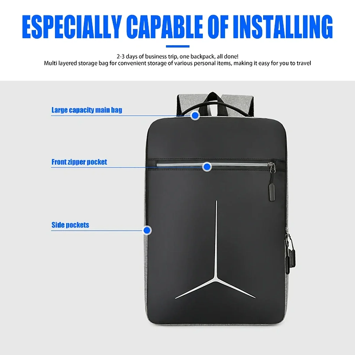 Nowy wodoodporny, twardy futer – Travel Backpack Anti Theft recenzja i cena