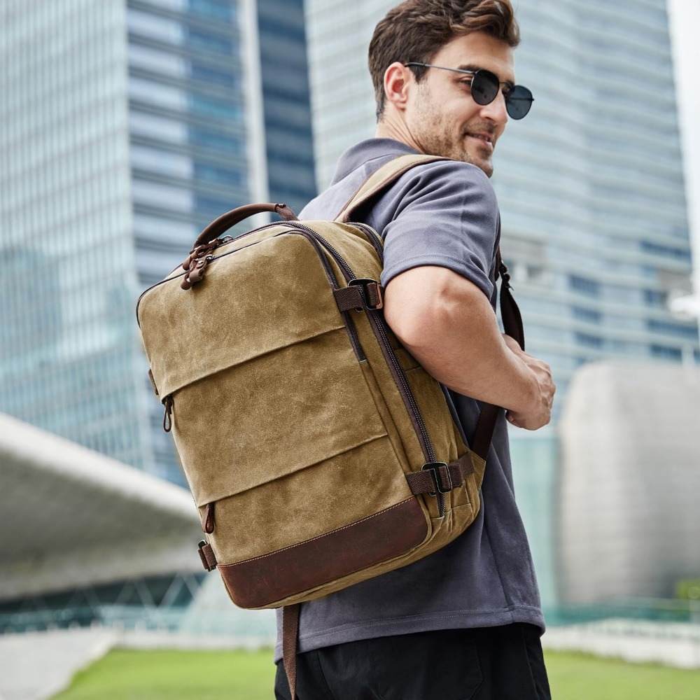 Plecak podróżny dla mężczyzn - – Canvas Backpack Casual recenzja i cena