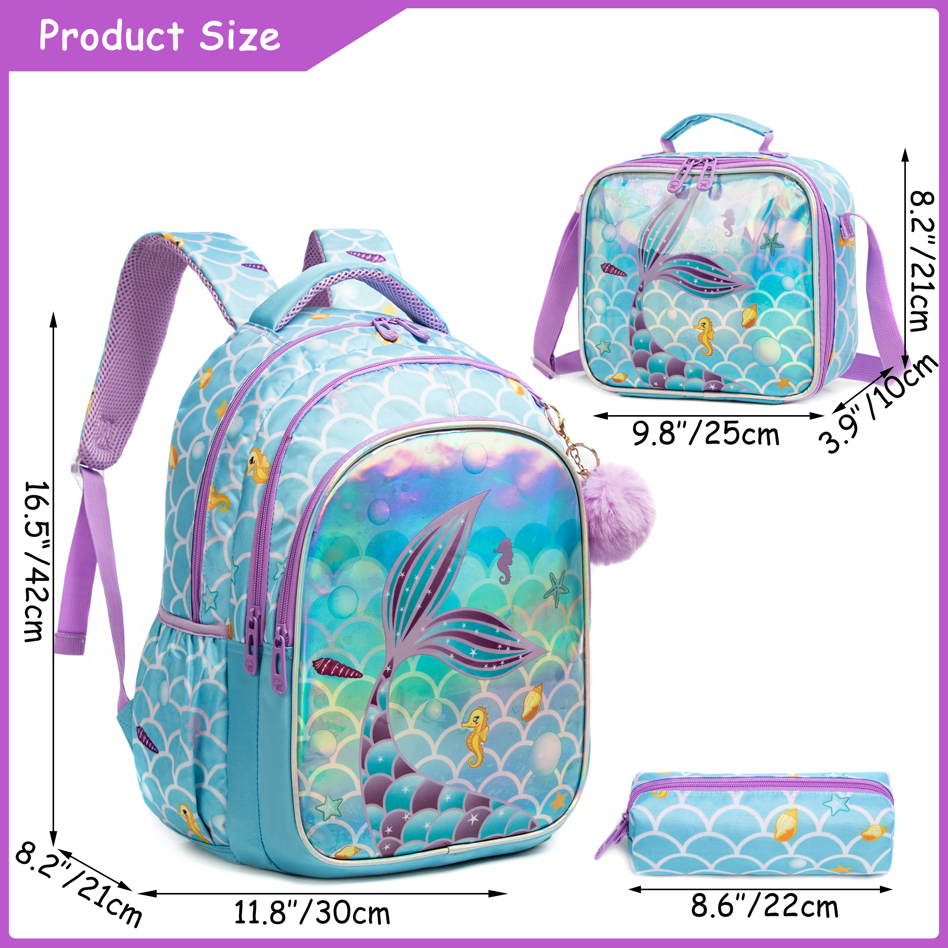 Meetbelify Śliczne niebieskie  – School Backpack Teen recenzja i cena
