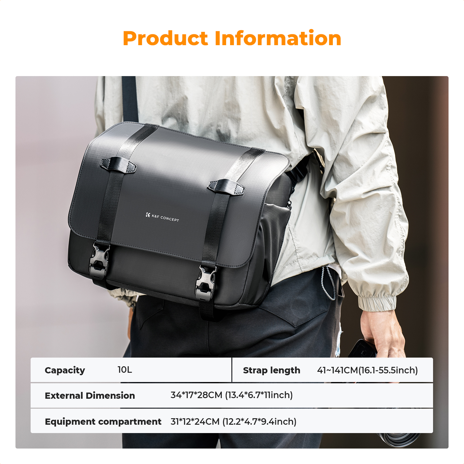 Torba fotograficzna K&F CONCEP – Sling Backpack Shoulder recenzja i cena
