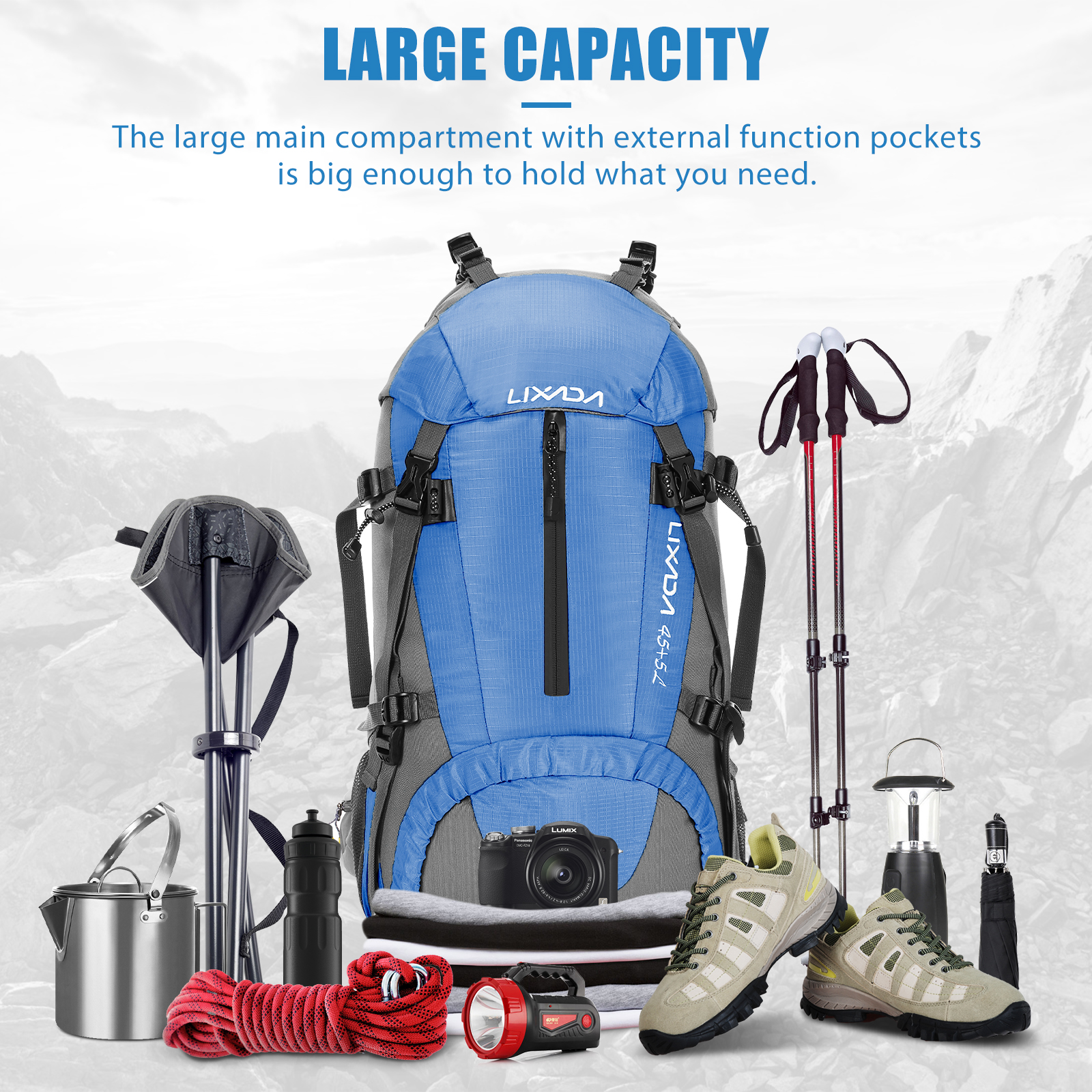 Lixada 50L duże wodoodporne to – Rain Cover Backpack recenzja i cena