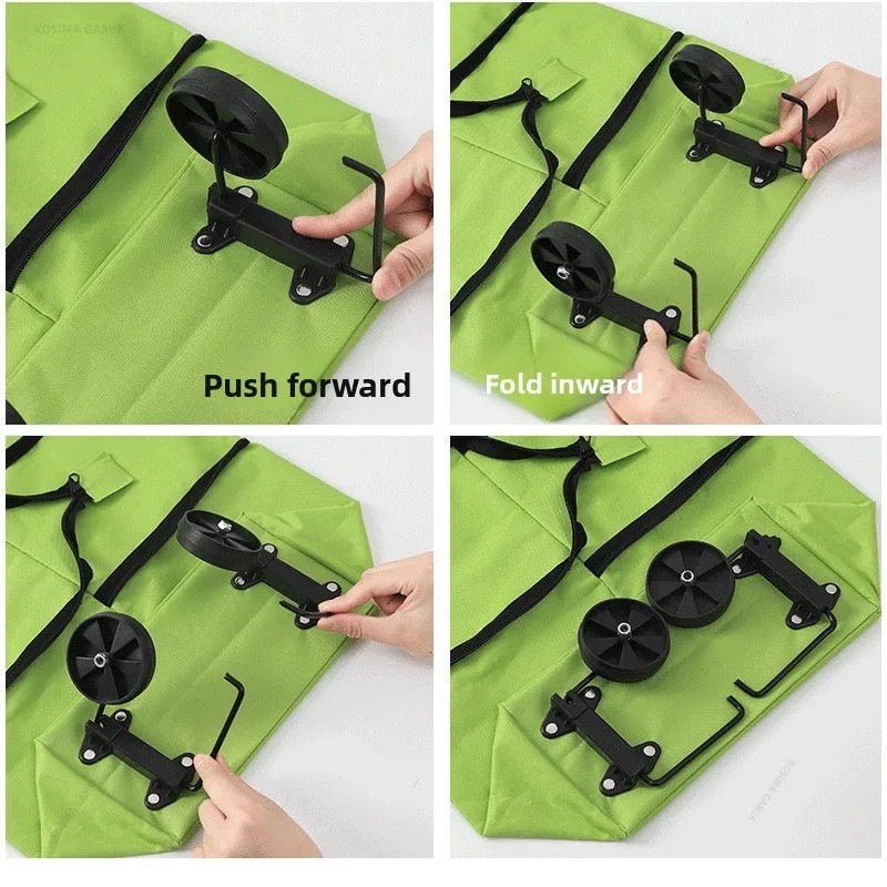 Lekki składany wózek na kółkac – Foldable Backpack Small recenzja i cena