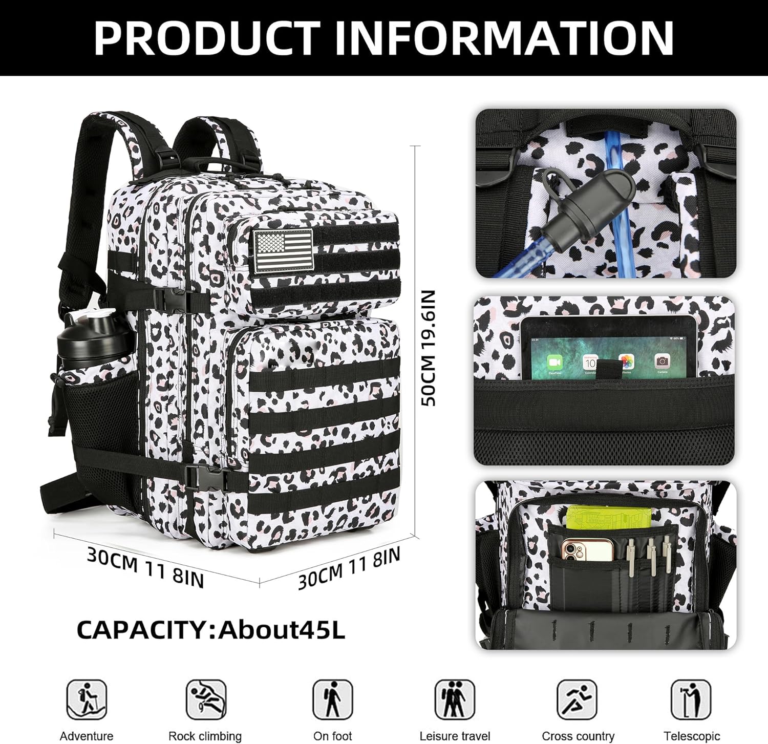 Duży plecak taktyczny 45L 3P t – Rucksack Military Style recenzja i cena