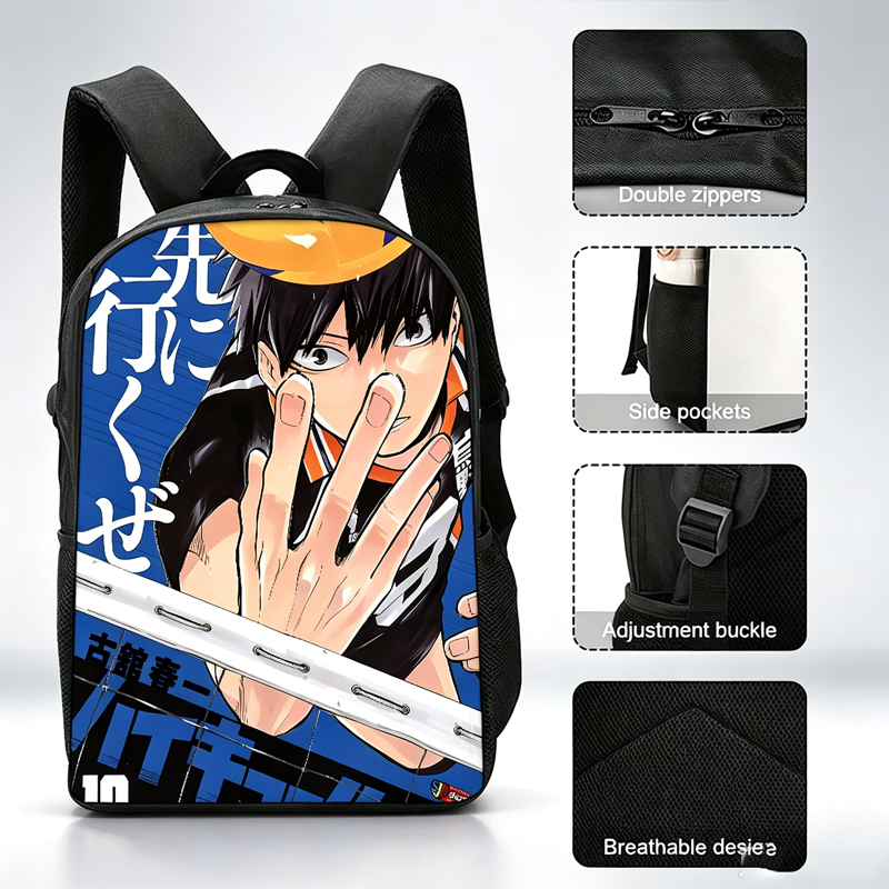 Plecak z nadrukiem anime Haiky – School Backpack Teen recenzja i cena