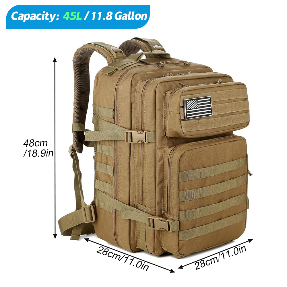 Plecak Taktyczny 45L Męski Ple – Rucksack Military Style recenzja i cena