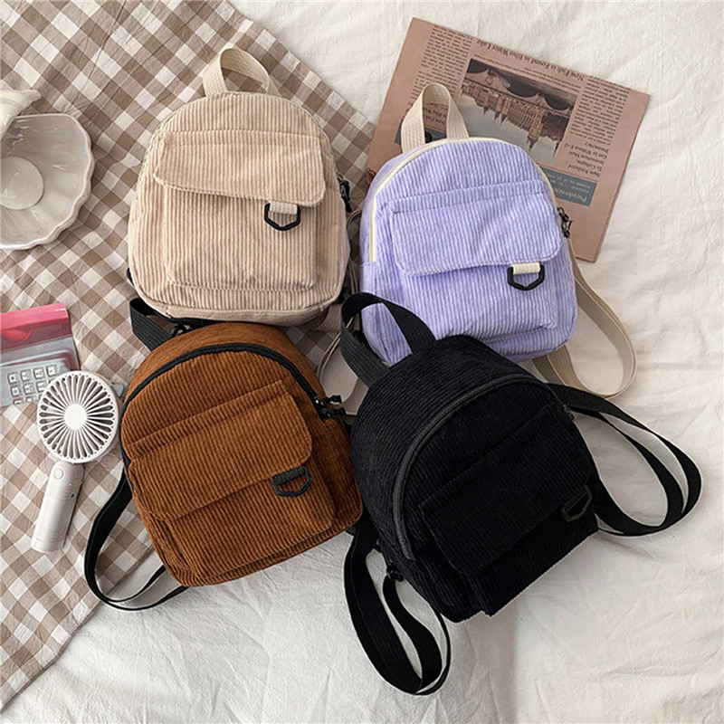 Jednokolorowy mini plecak sztr – Fashion Backpack Women recenzja i cena