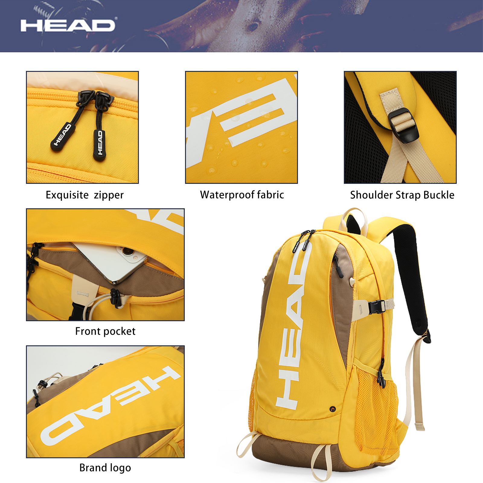 HEAD wodoodporny sportowy plec – Laptop Backpack 15.6 recenzja i cena