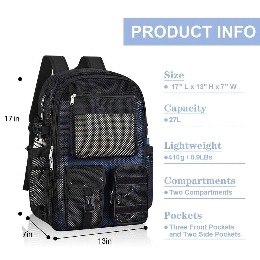 Plecak z siatką 36L, duży, wyt – Canvas Backpack Casual recenzja i cena