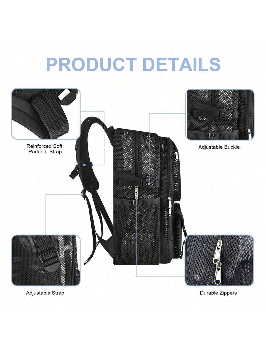 Plecak z siatką 36L, duży, wyt – Canvas Backpack Casual recenzja i cena